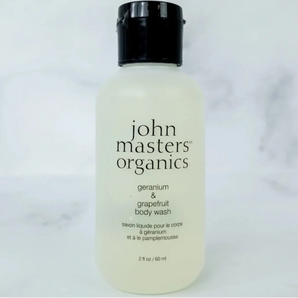 John Masters Organics Body Milk & Body Wash in Geranium & Grapefruit